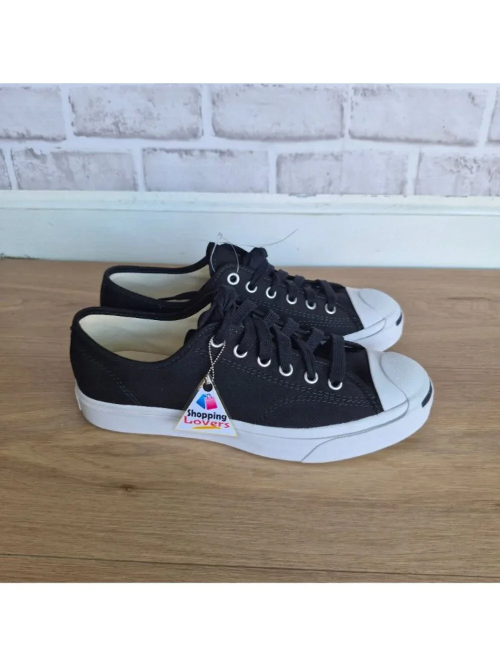 ⭐Converse Jack Purcell JP OX Canvas 7.5 Women Shoes Sneakers Black White 164056C